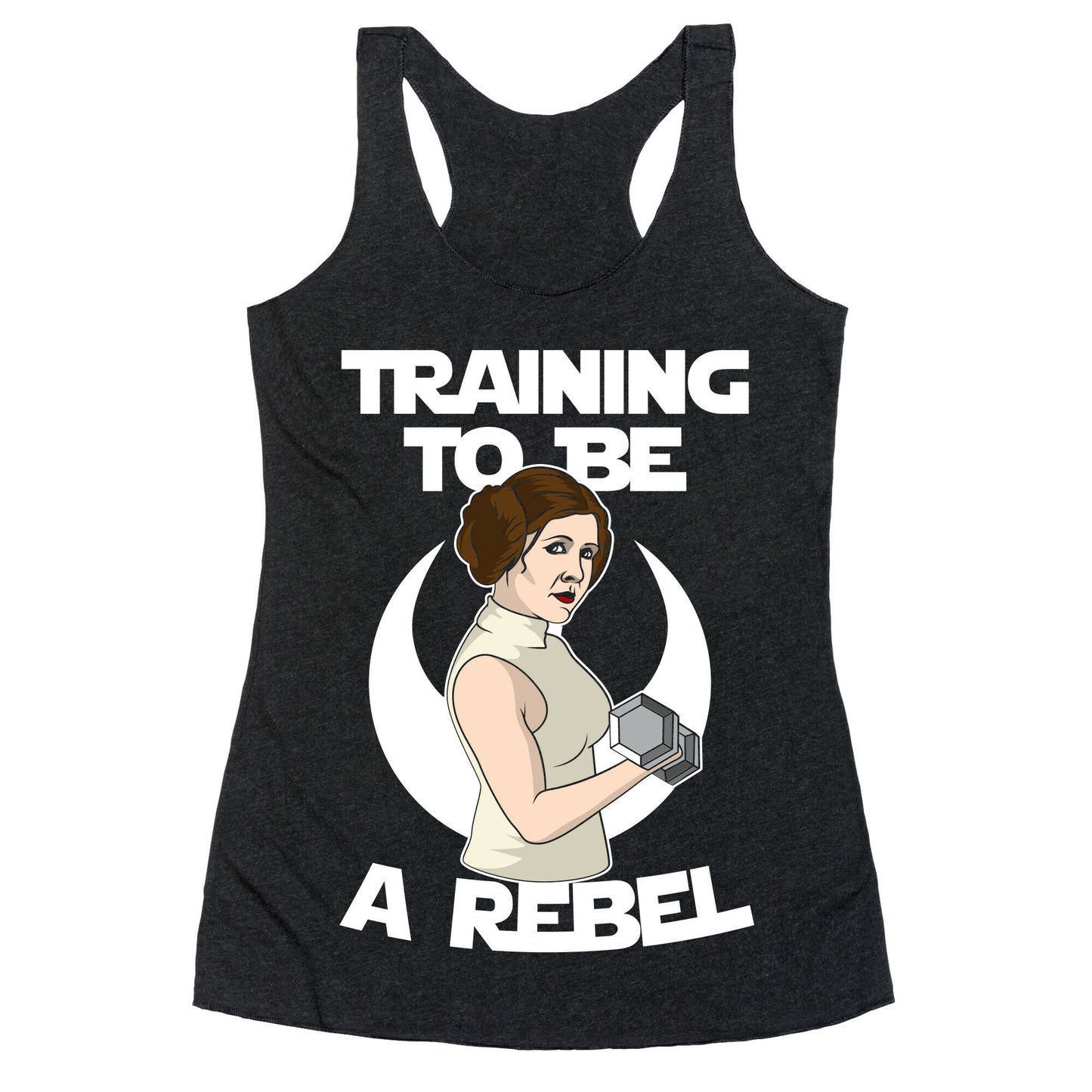Training To Be A Rebel Racerback Tank