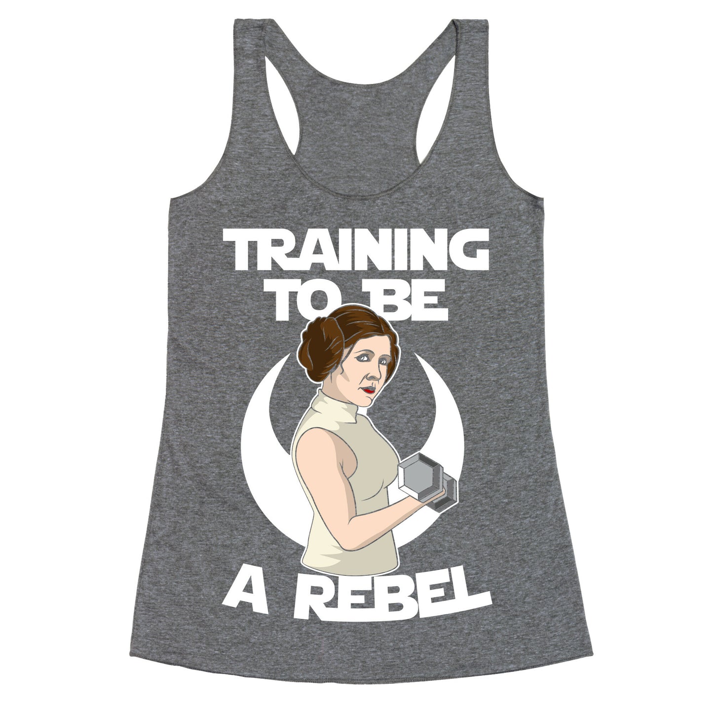 Training To Be A Rebel Racerback Tank