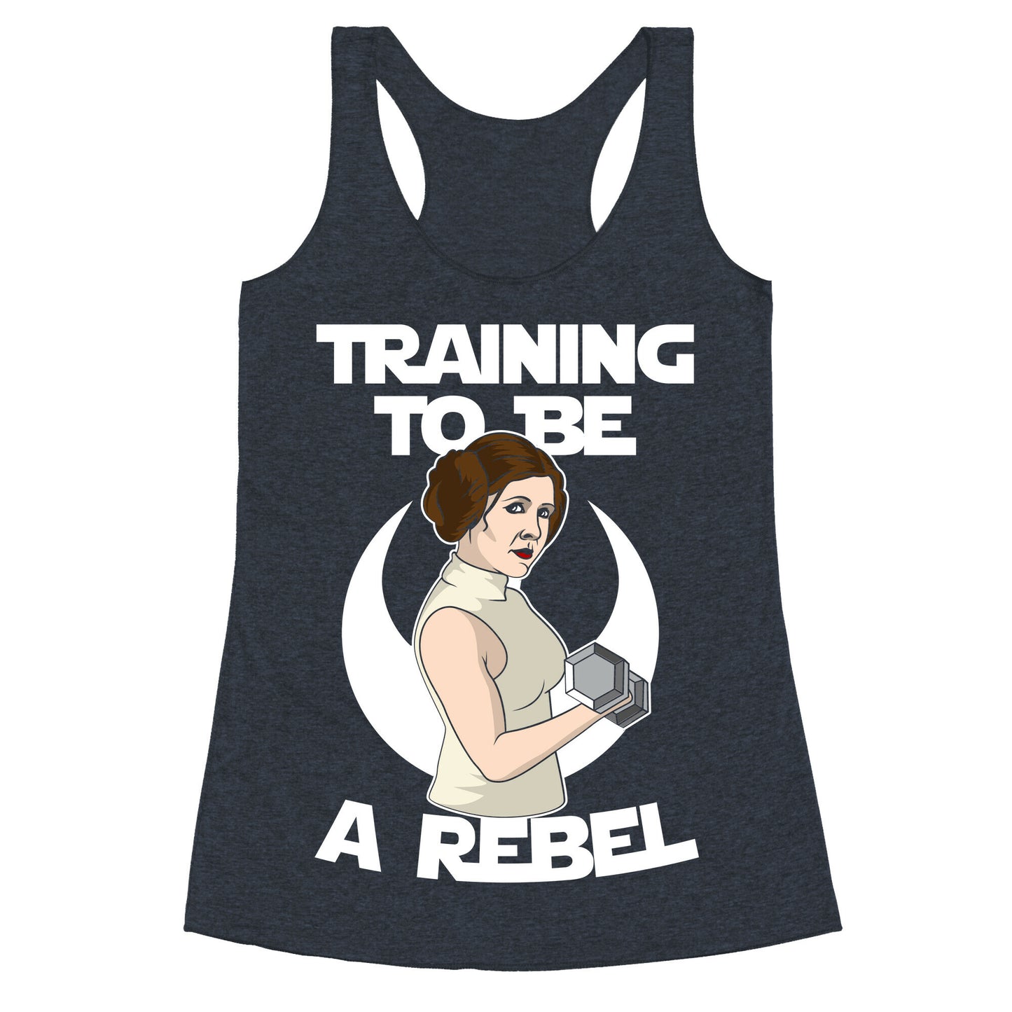 Training To Be A Rebel Racerback Tank