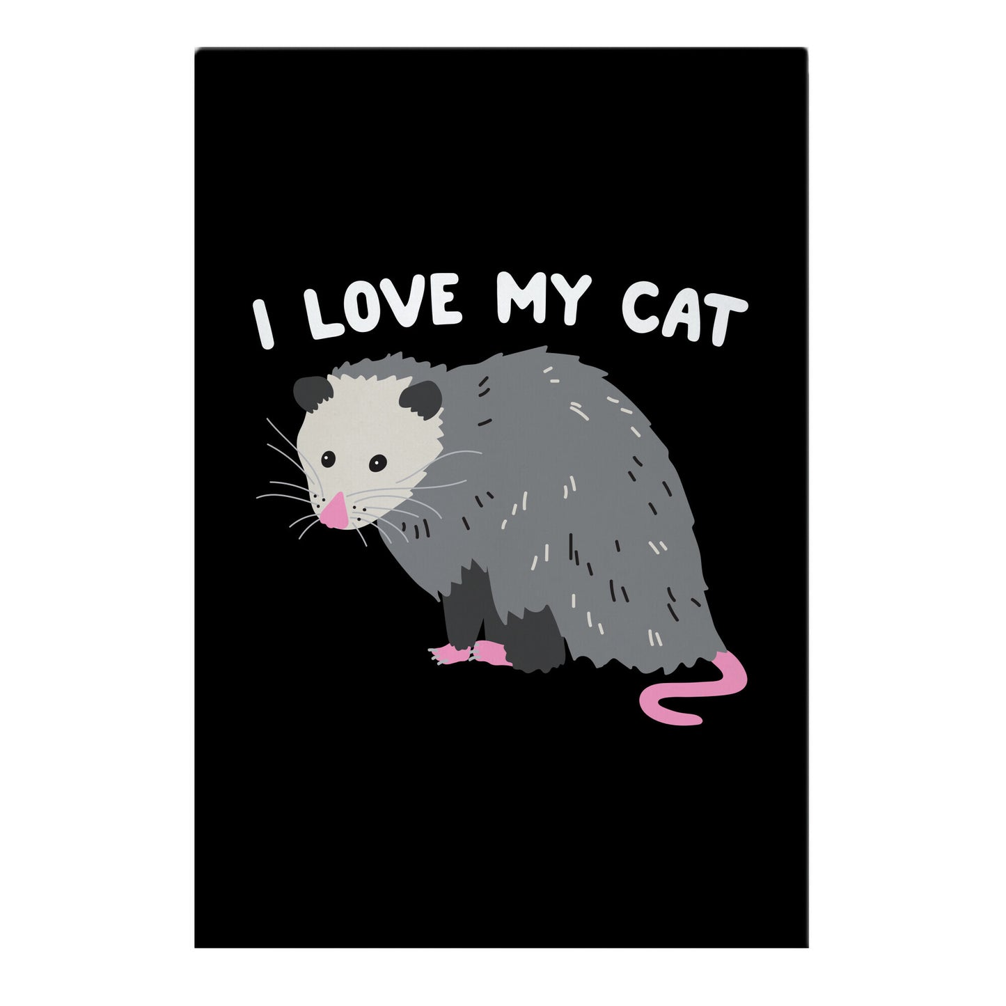 I Love My Cat Opossum Garden Flag