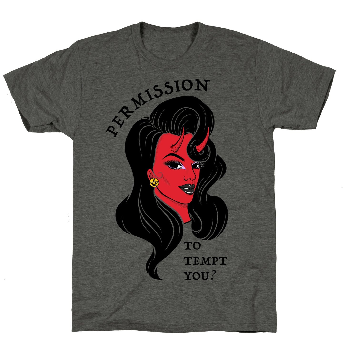 Permission To Tempt You? Unisex Triblend Tee