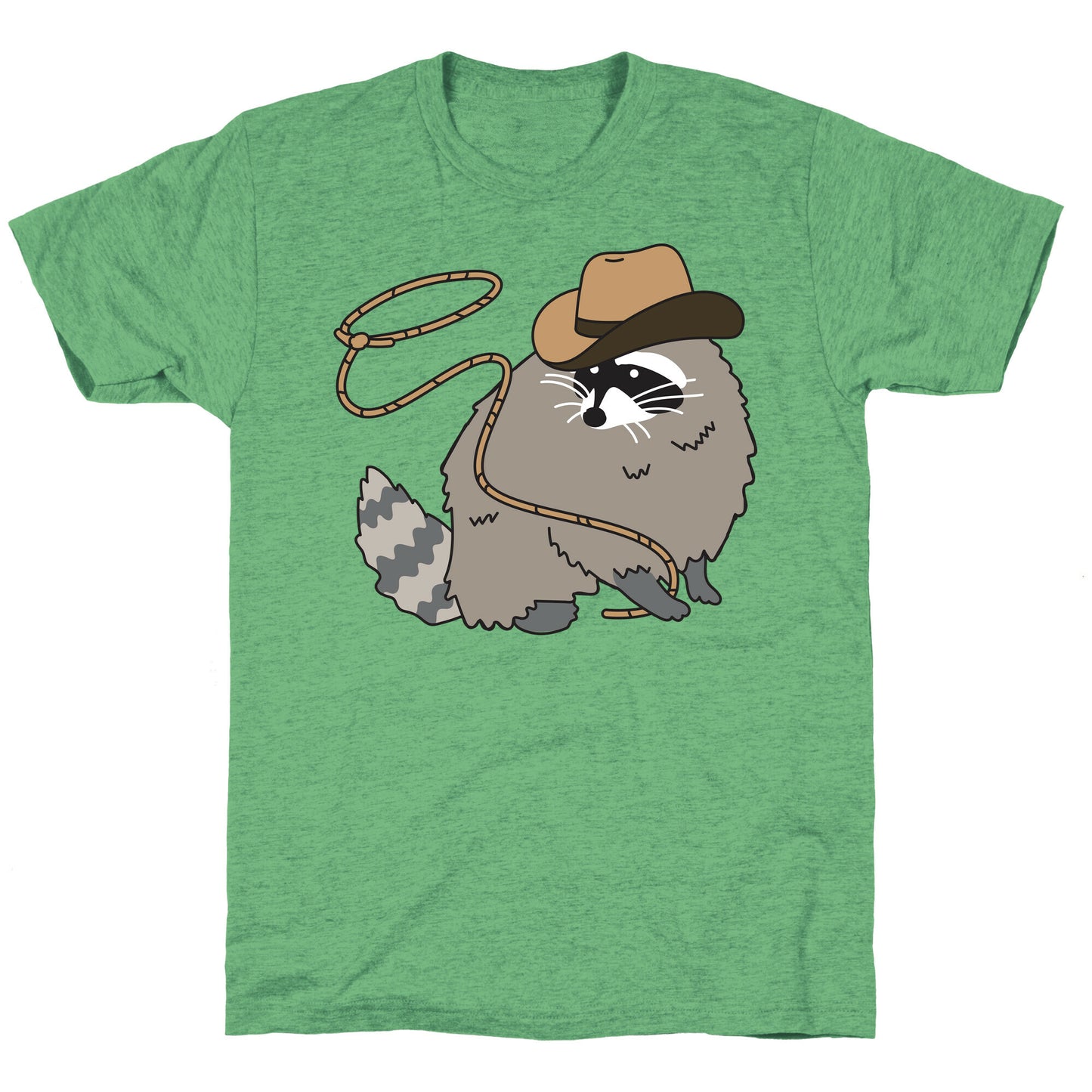 Cowboy Raccoon Lasso Unisex Triblend Tee