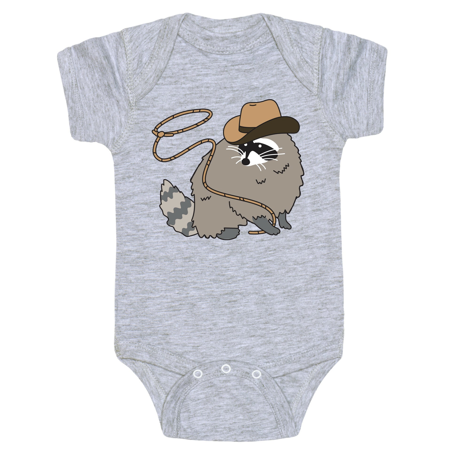 Cowboy Raccoon Lasso Baby One Piece