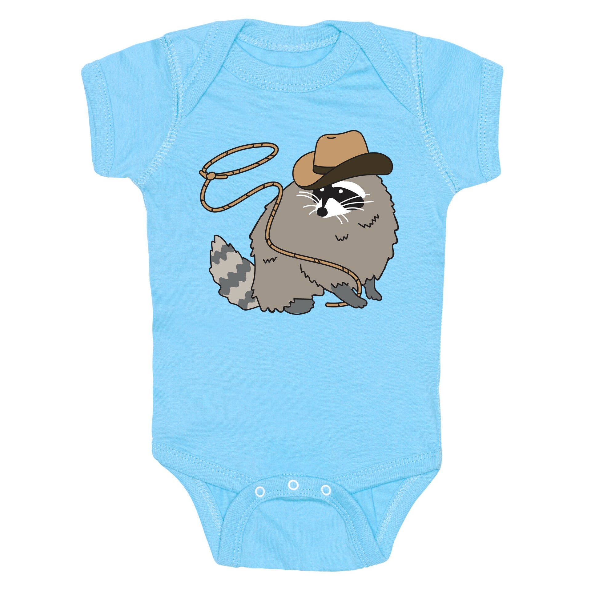 Cowboy Raccoon Lasso Baby One Piece