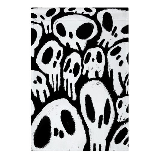 Soft Skulls Garden Flag