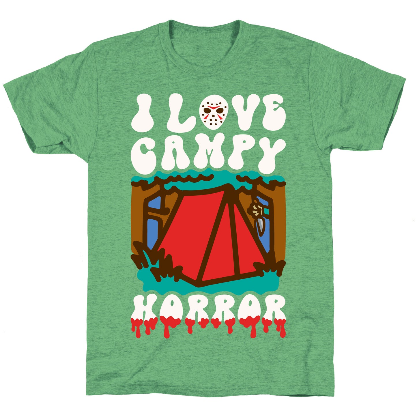 I Love Campy Horror Parody Unisex Triblend Tee