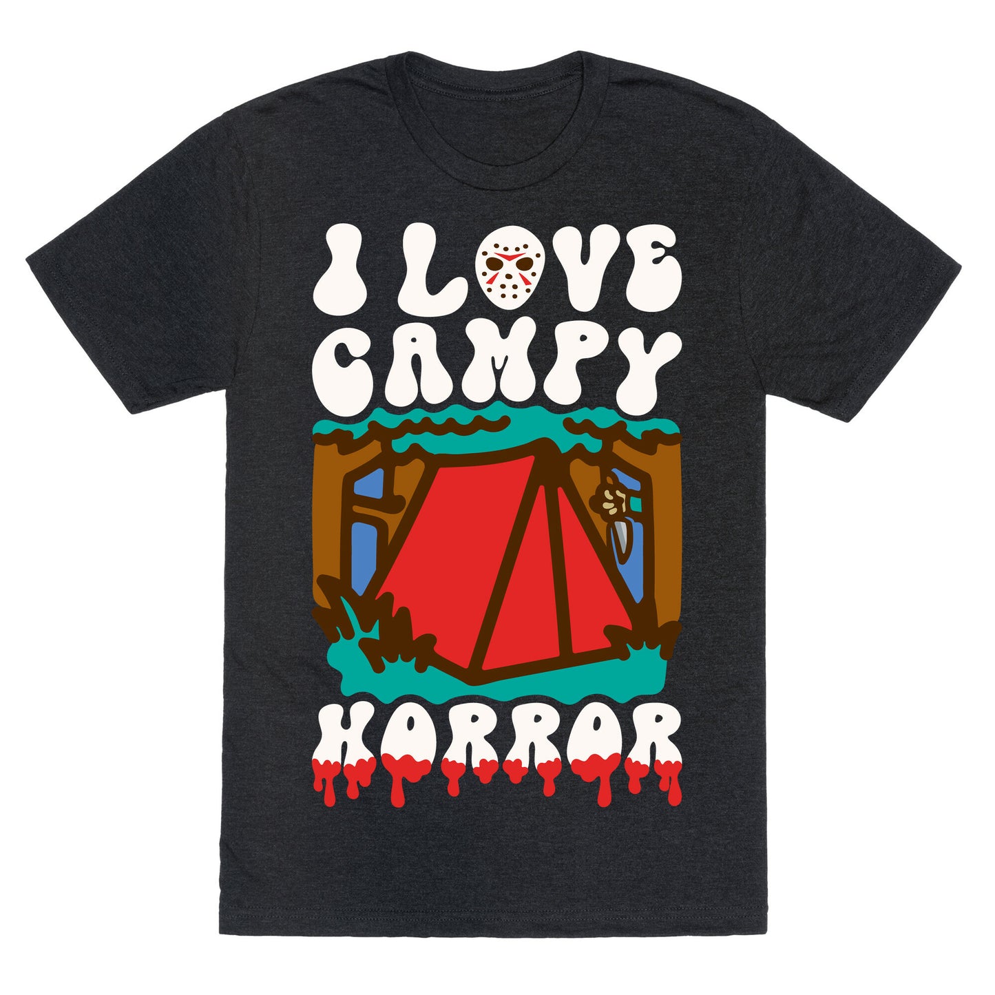 I Love Campy Horror Parody Unisex Triblend Tee