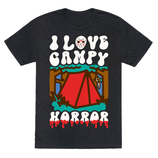 I Love Campy Horror Parody Unisex Triblend Tee