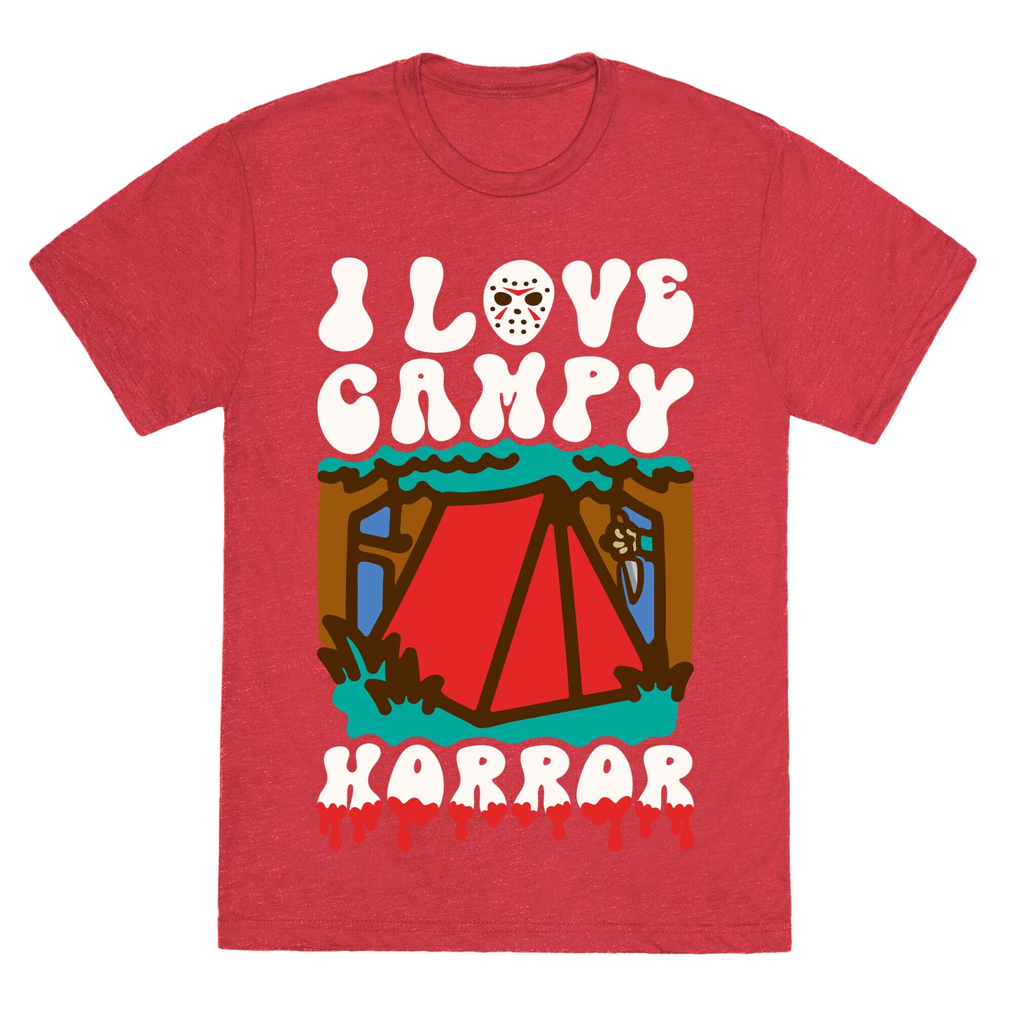 I Love Campy Horror Parody Unisex Triblend Tee