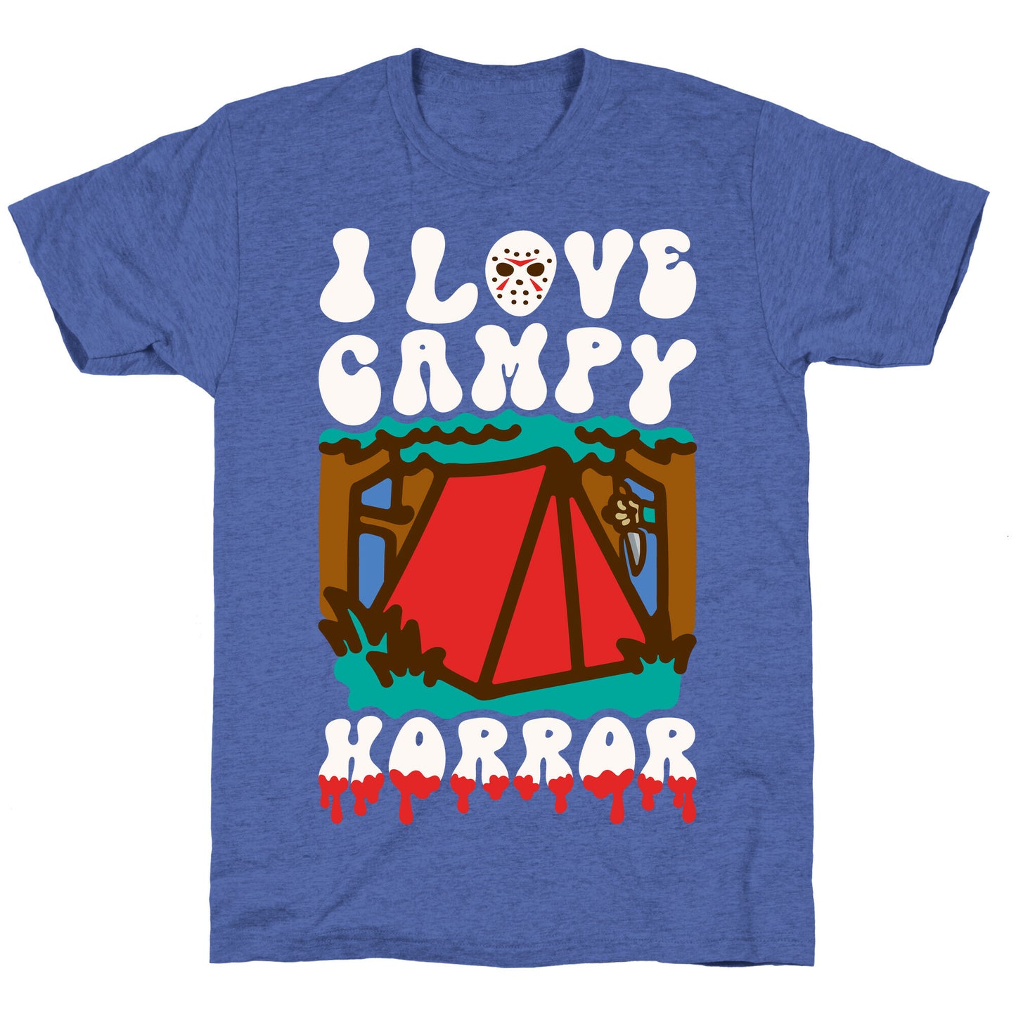 I Love Campy Horror Parody Unisex Triblend Tee