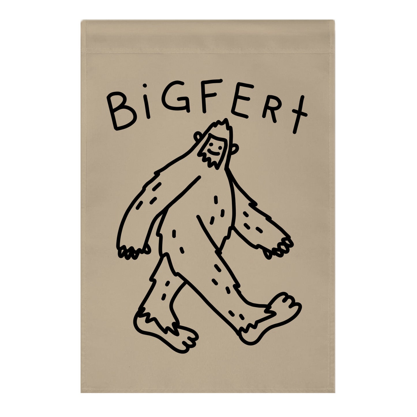 Derpy Bigfert Sasquatch Garden Flag
