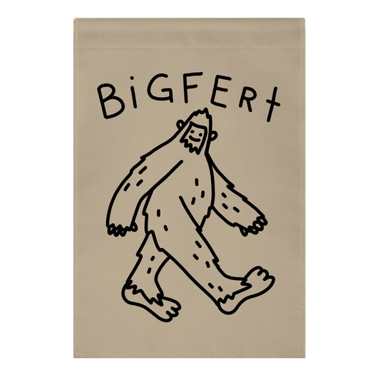 Derpy Bigfert Sasquatch Garden Flag