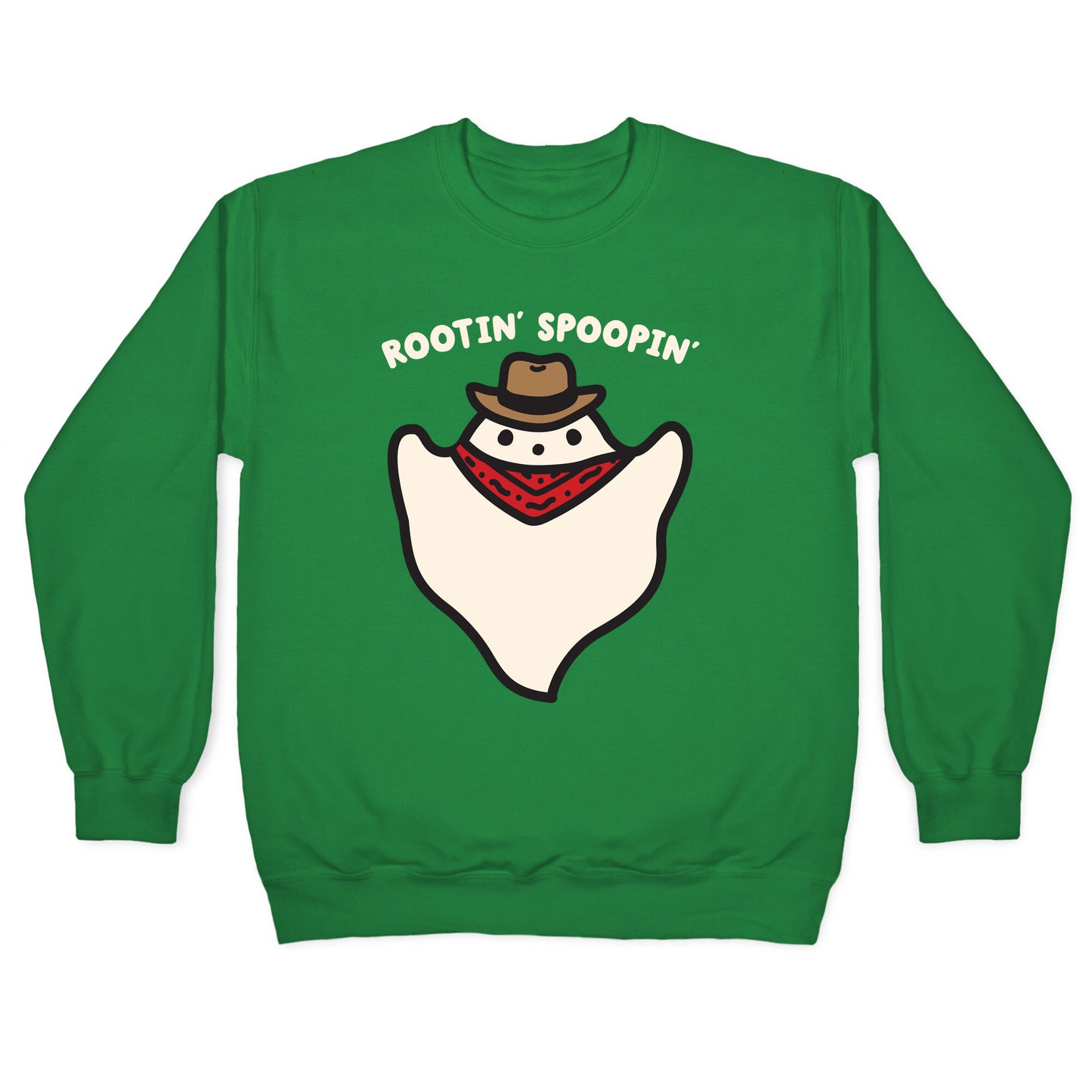 Rootin' Spoopin' Cowboy Ghost Crewneck Sweatshirt