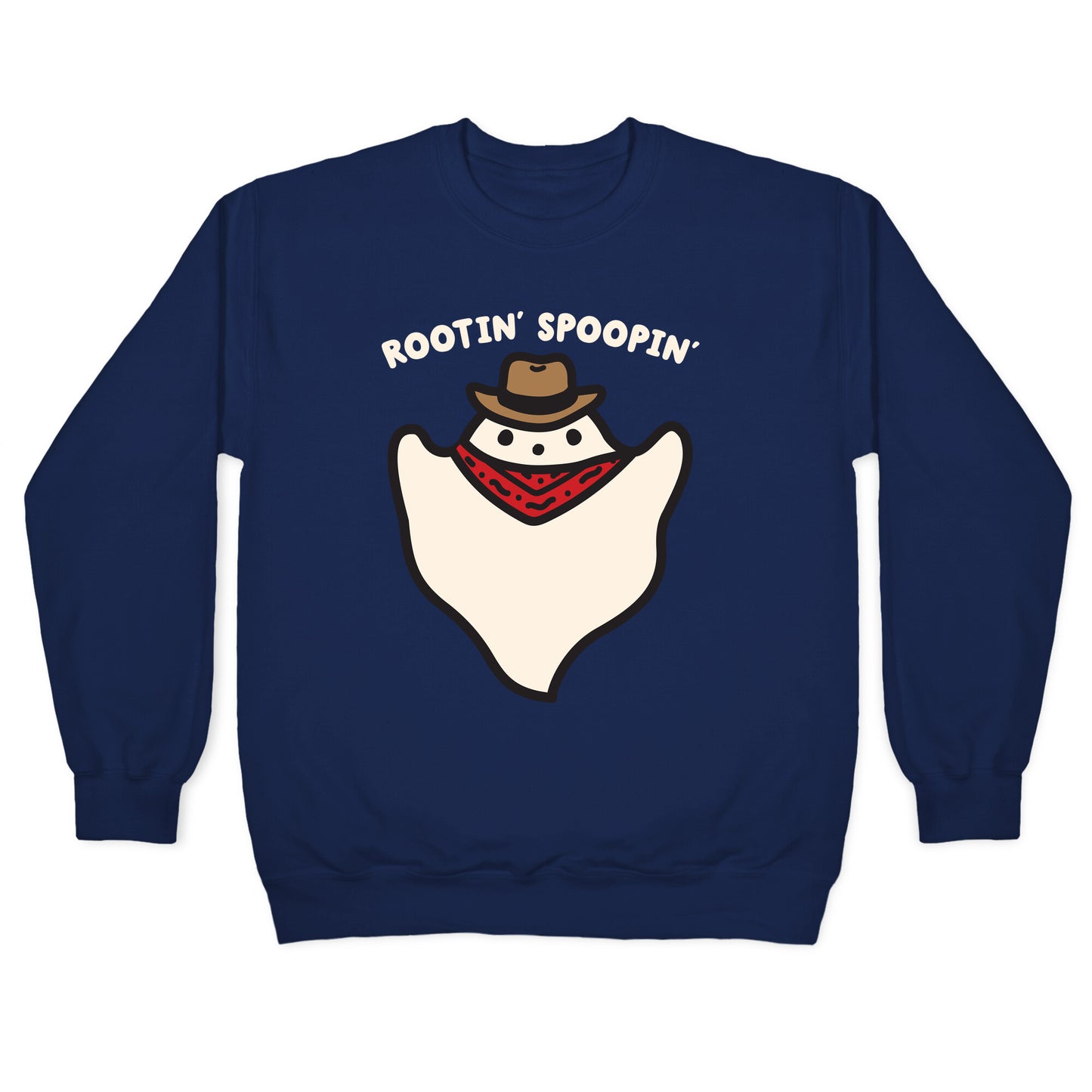 Rootin' Spoopin' Cowboy Ghost Crewneck Sweatshirt