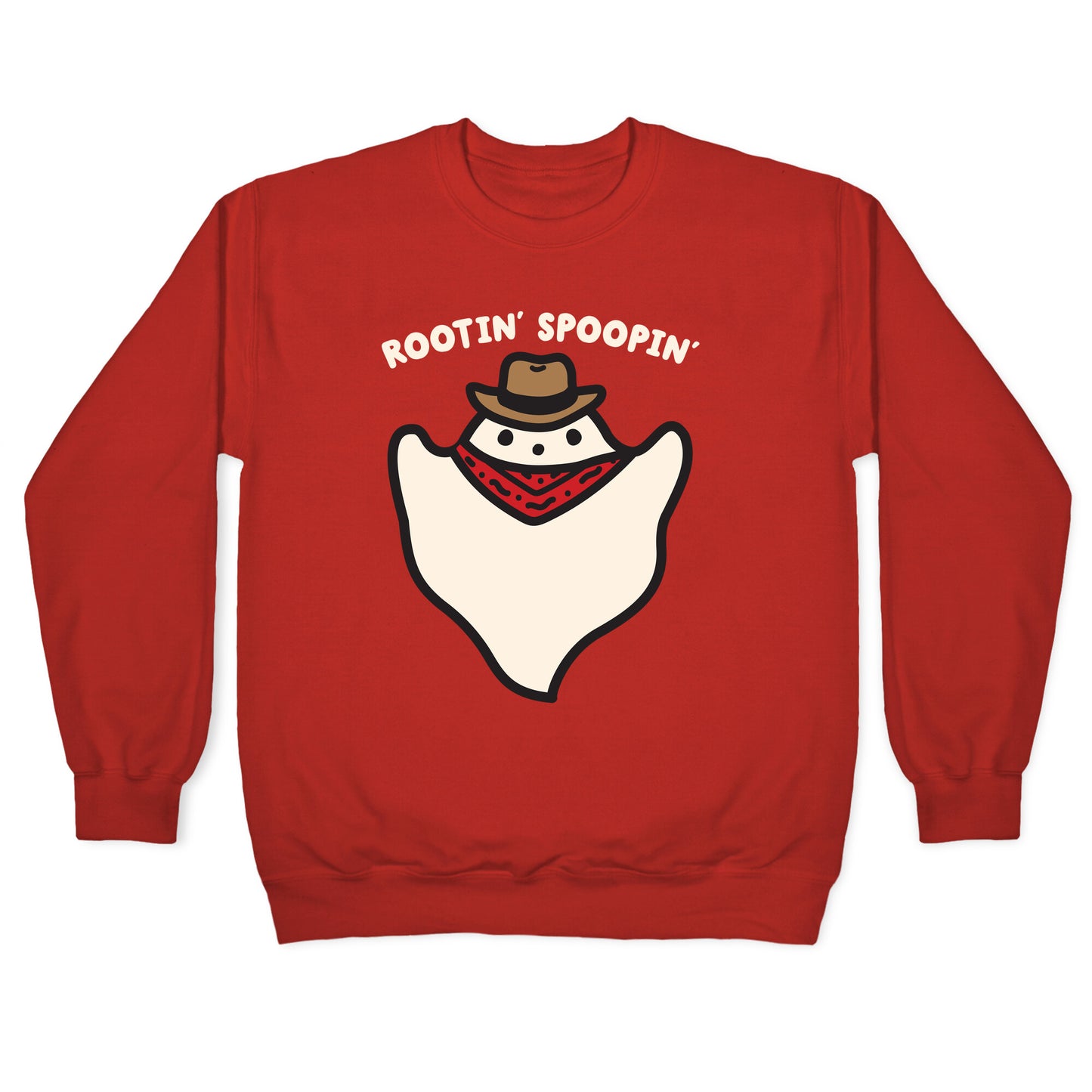 Rootin' Spoopin' Cowboy Ghost Crewneck Sweatshirt