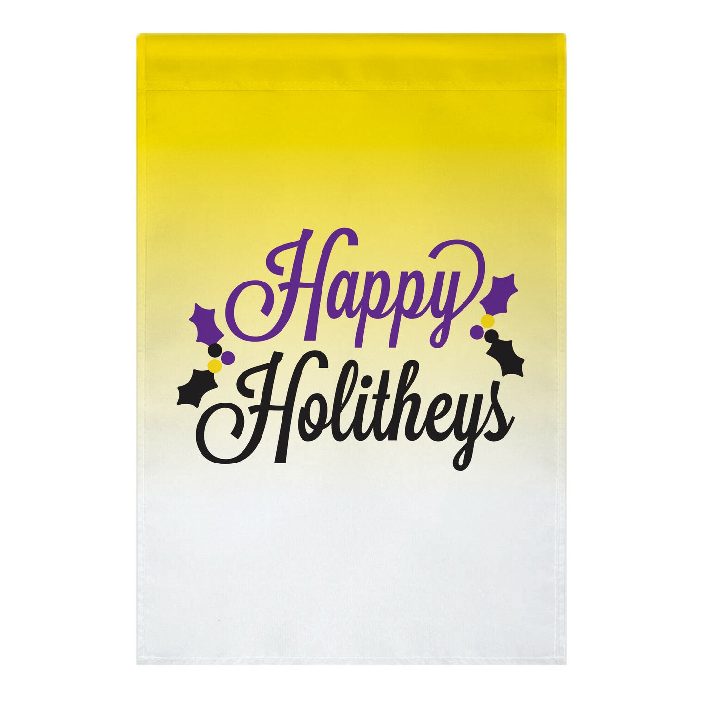 Happy Holitheys! Non-binary Holiday Garden Flag