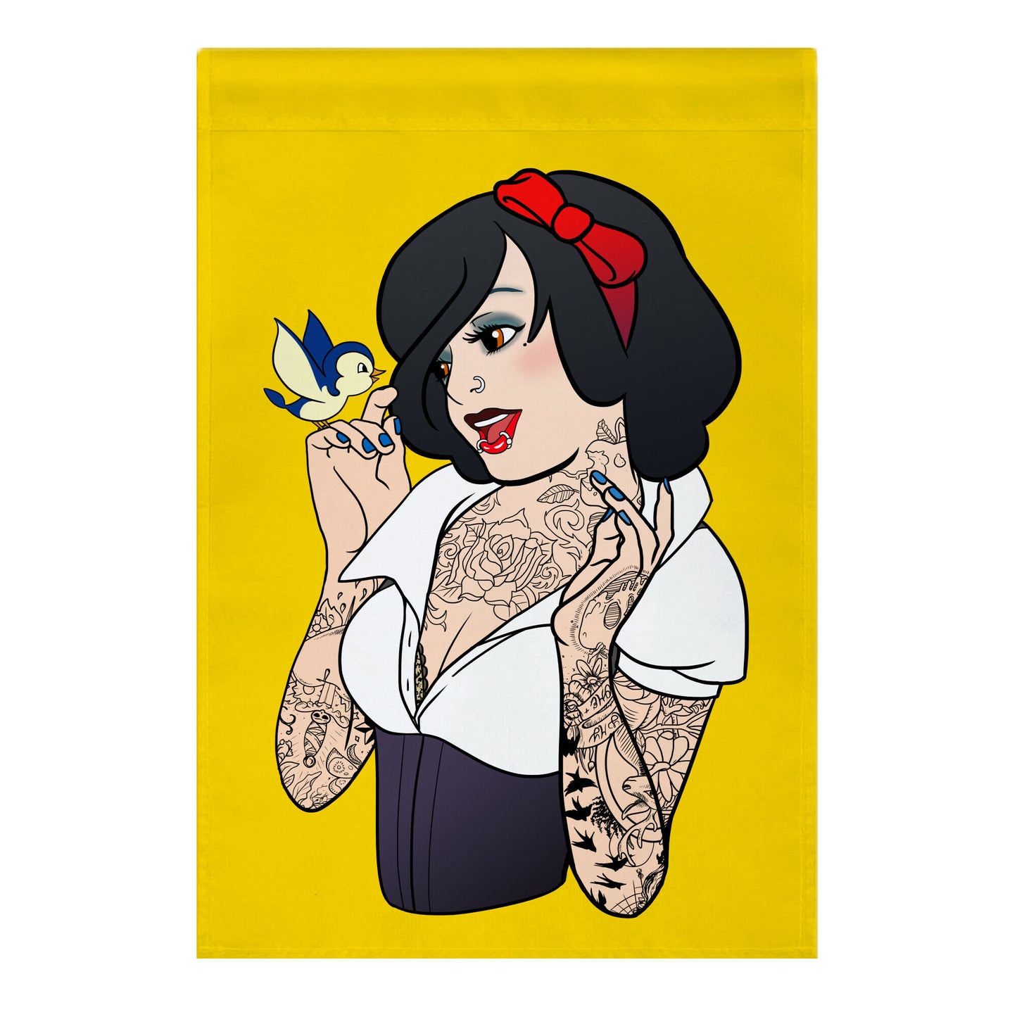 Snow Punk Princess Garden Flag