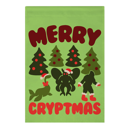 Merry Cryptmas Garden Flag