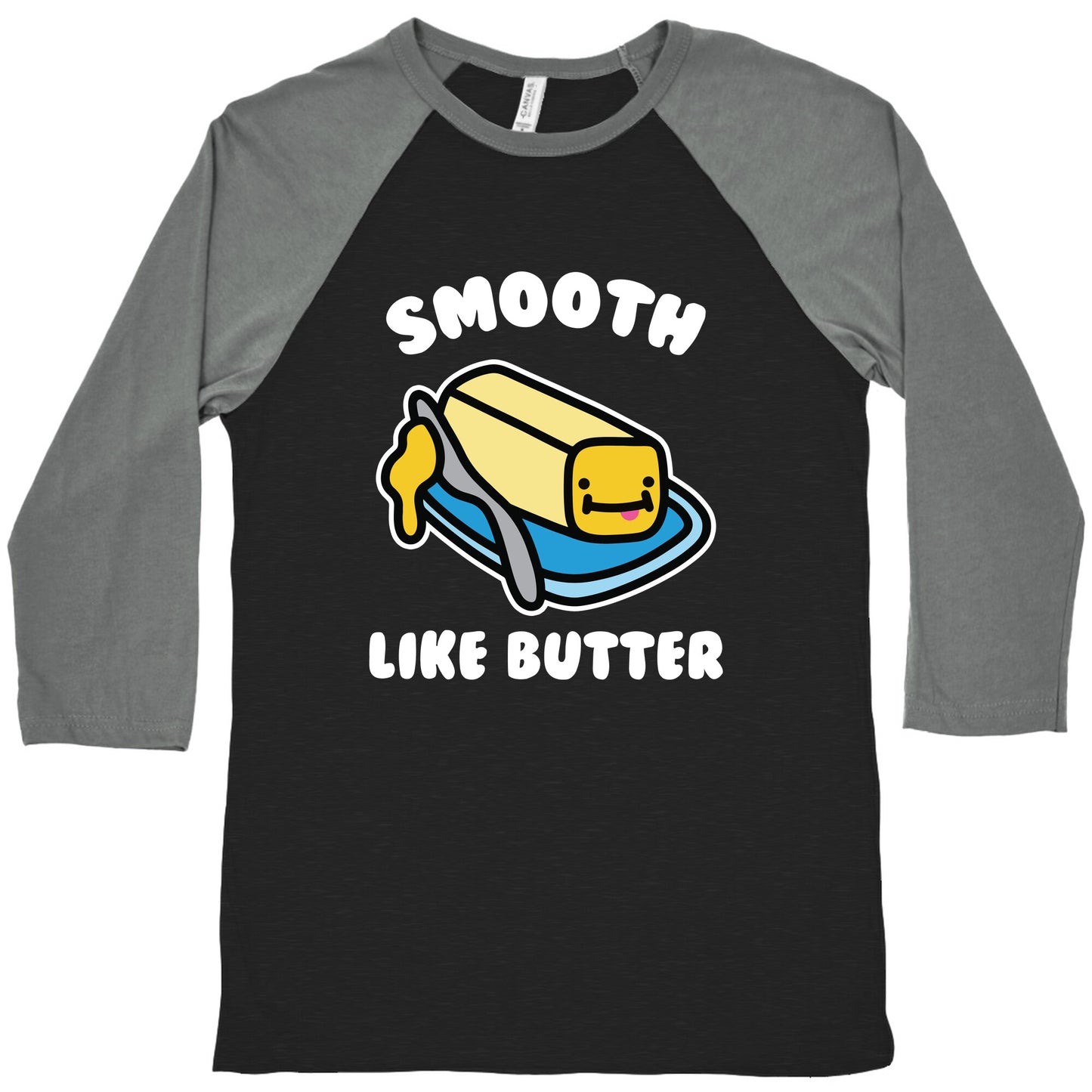 Smooth Like Butter Baseball Tee