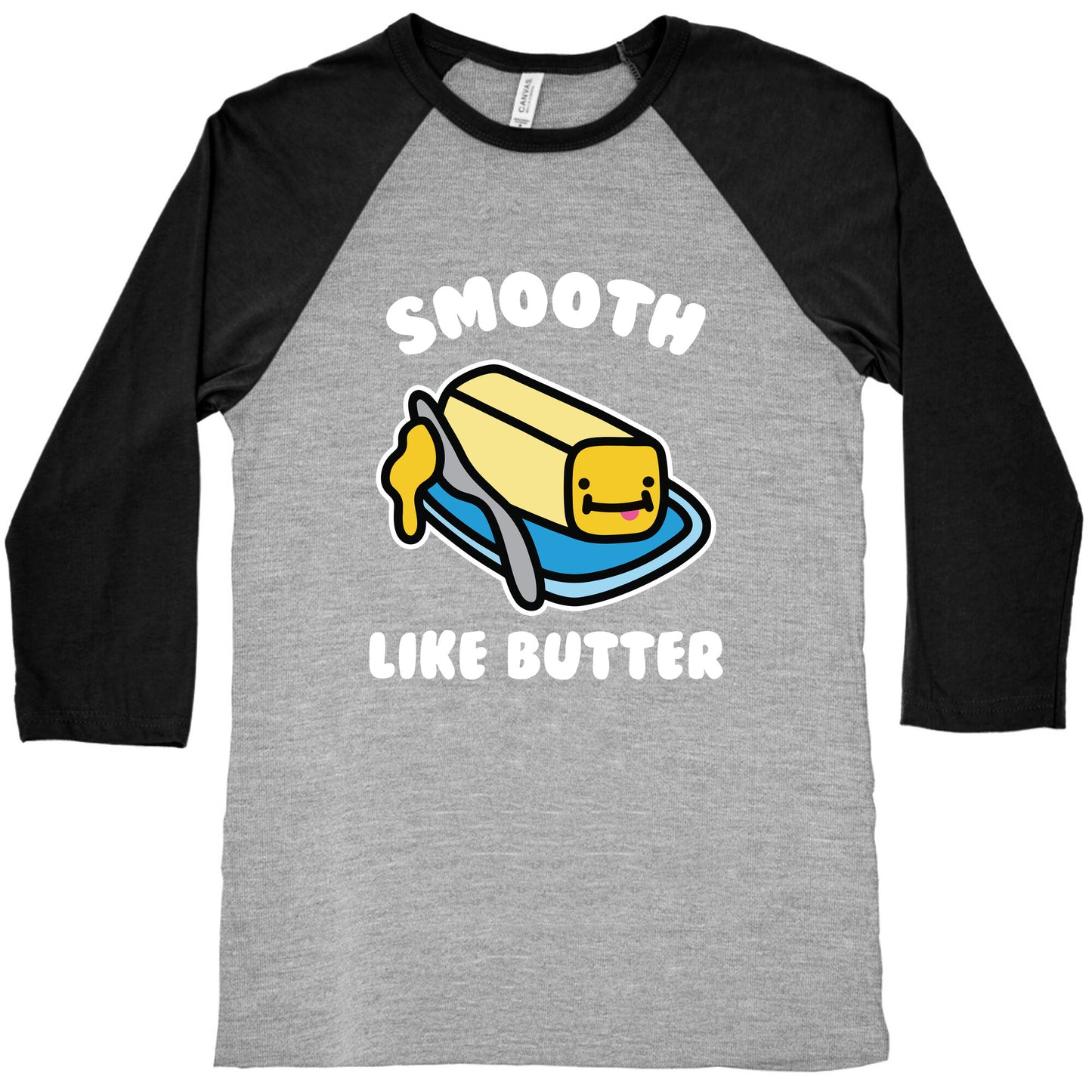 Smooth Like Butter Baseball Tee