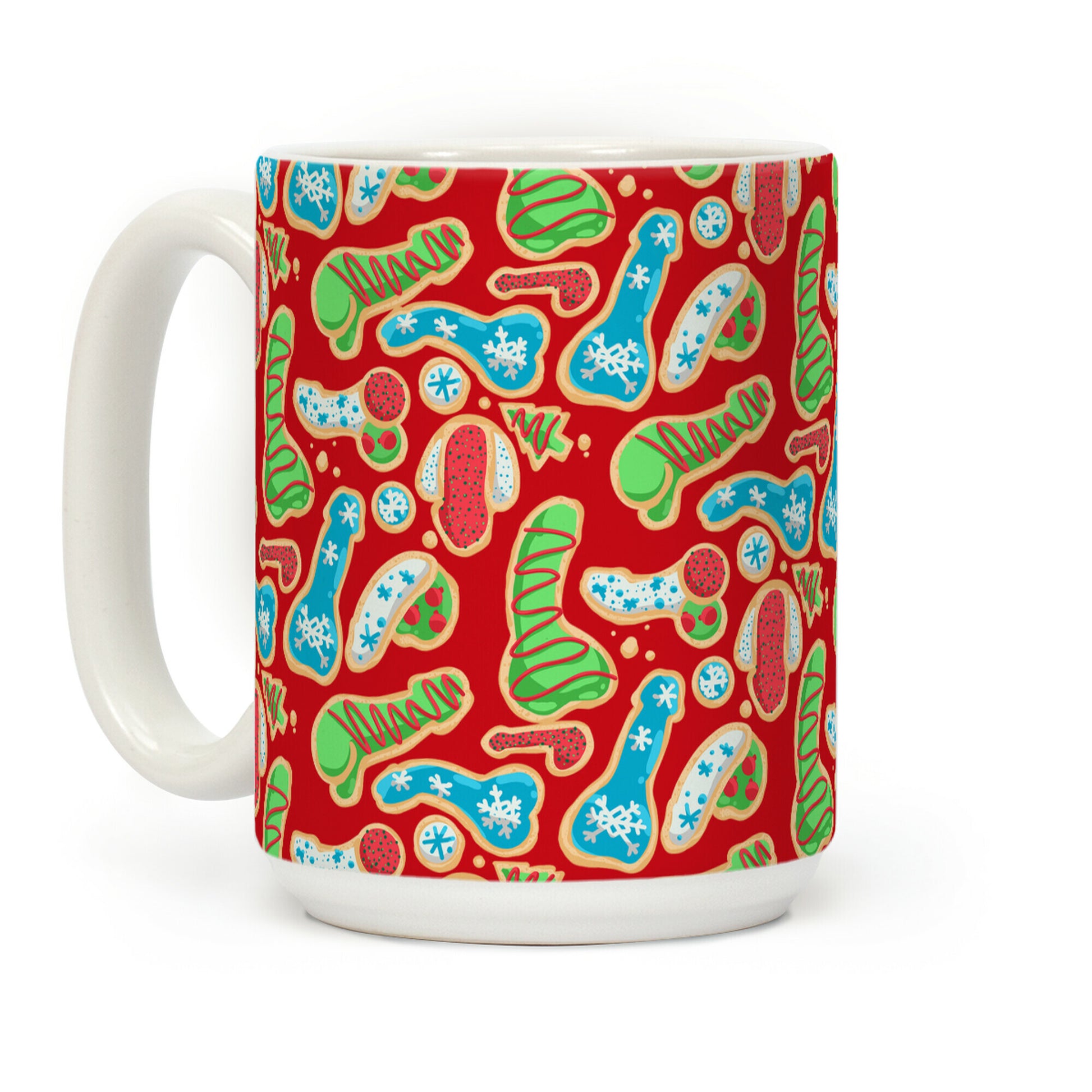 Phallic Christmas Cookies Coffee Mug