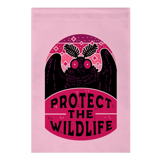 Protect the Wildlife (Mothman) Garden Flag