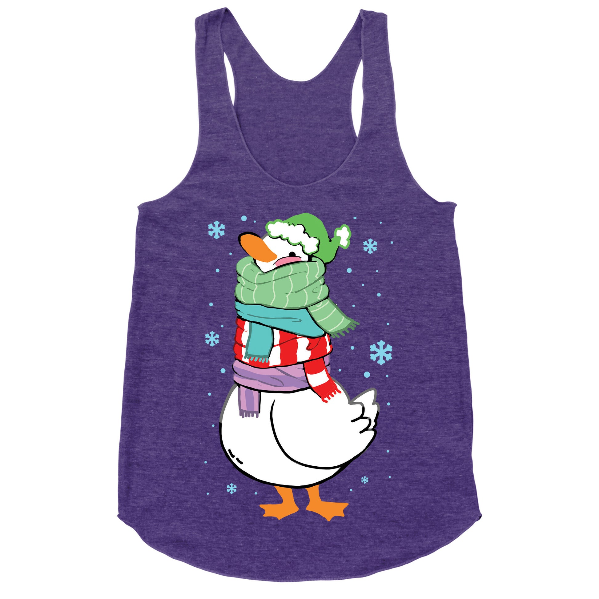 Scarf Duck Racerback Tank