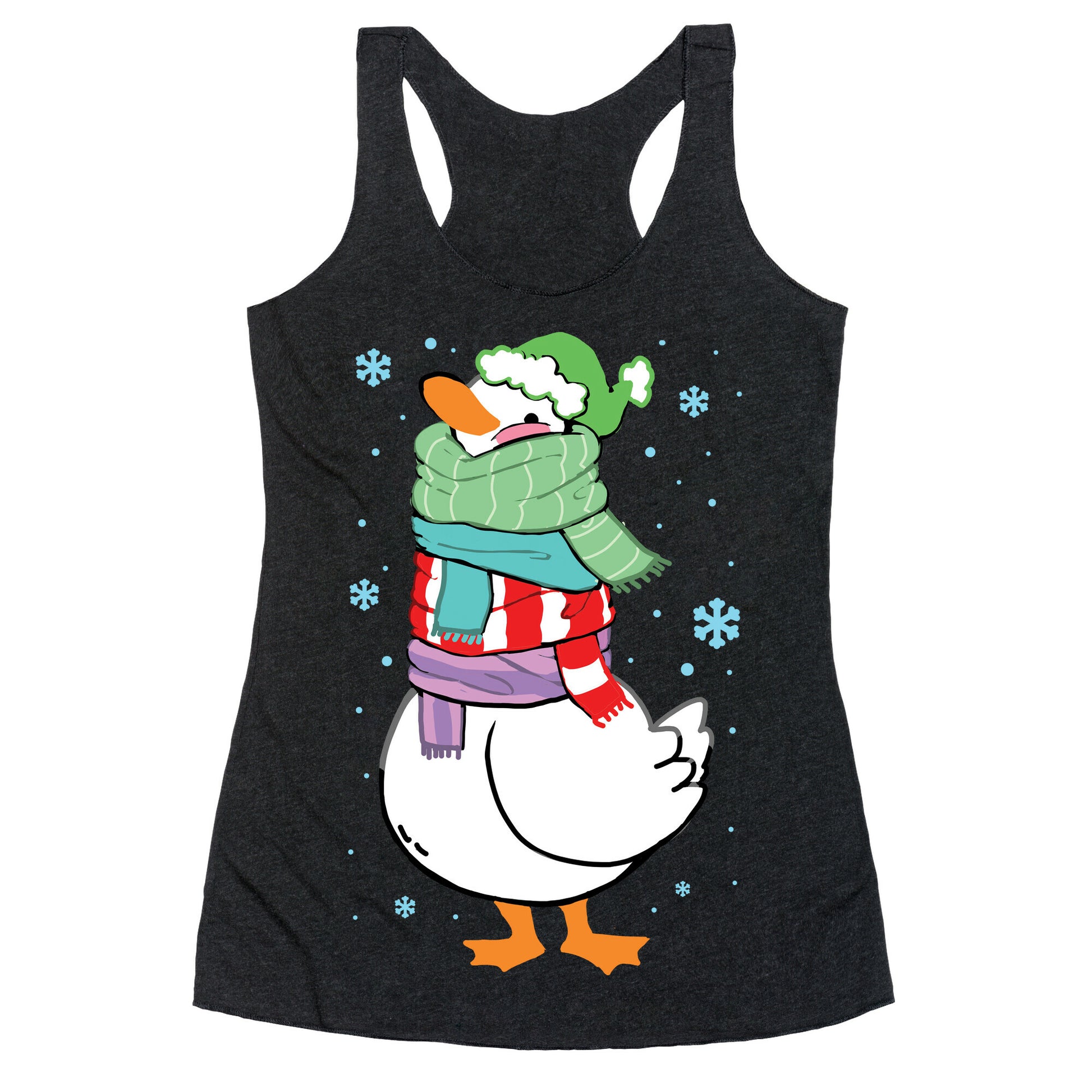 Scarf Duck Racerback Tank