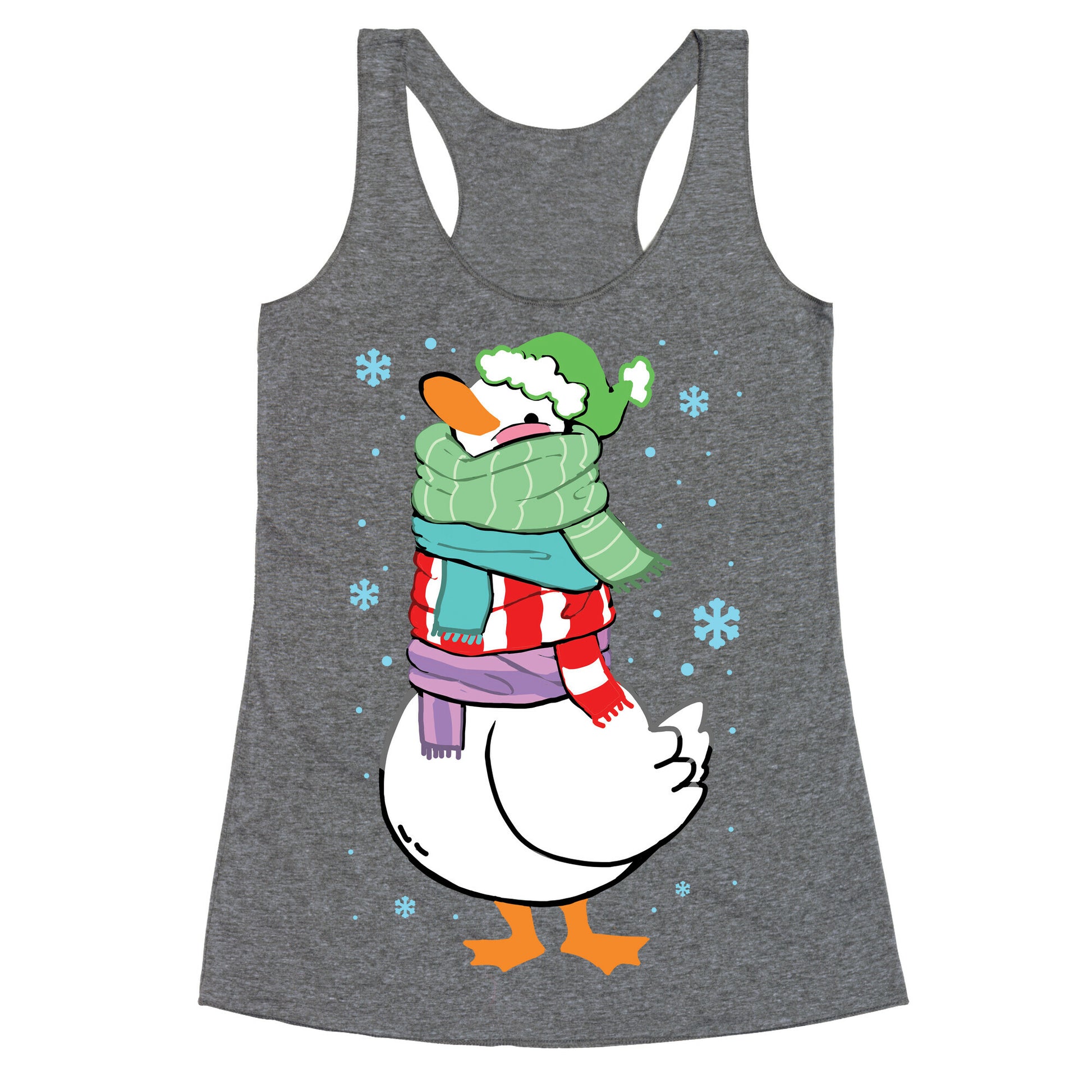 Scarf Duck Racerback Tank