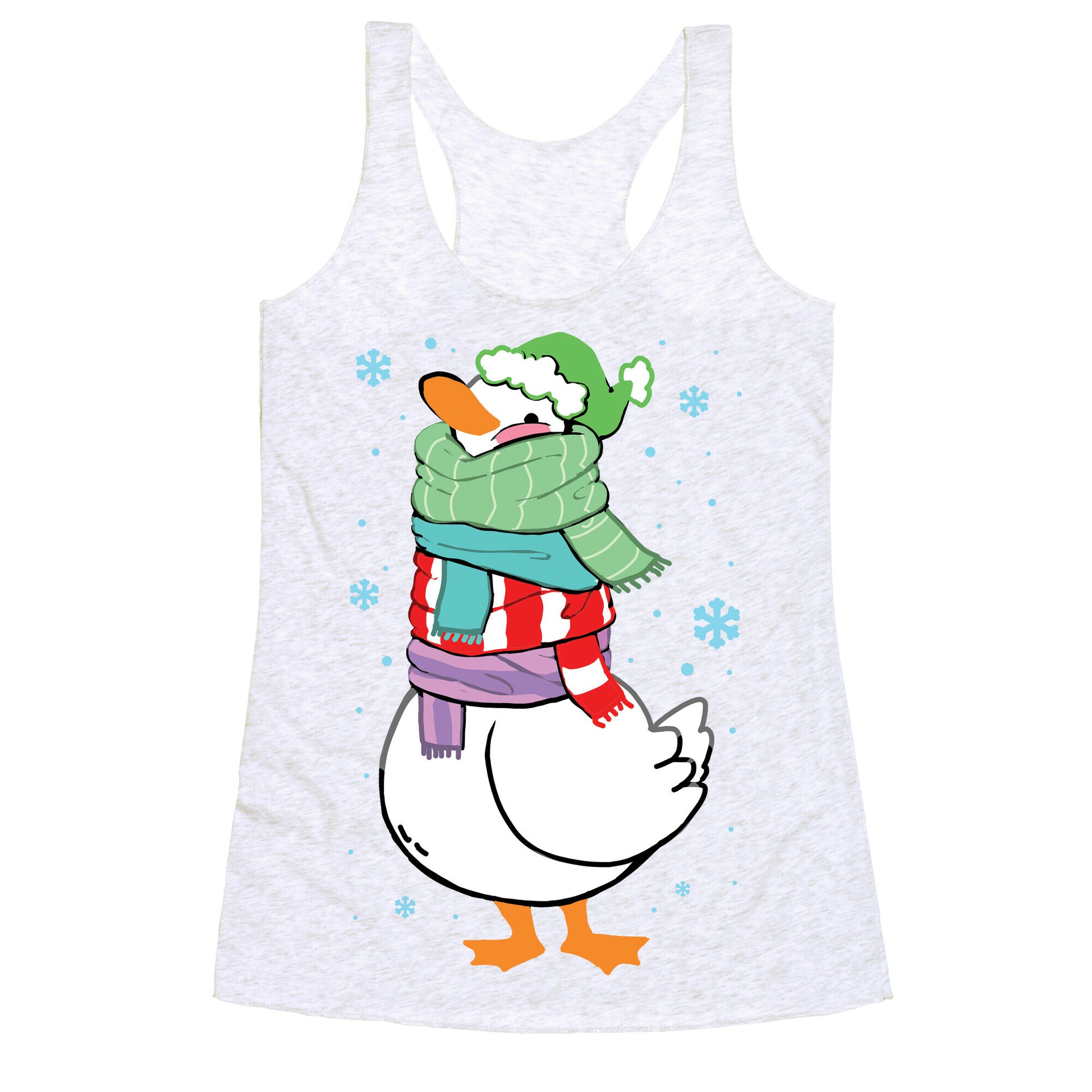 Scarf Duck Racerback Tank