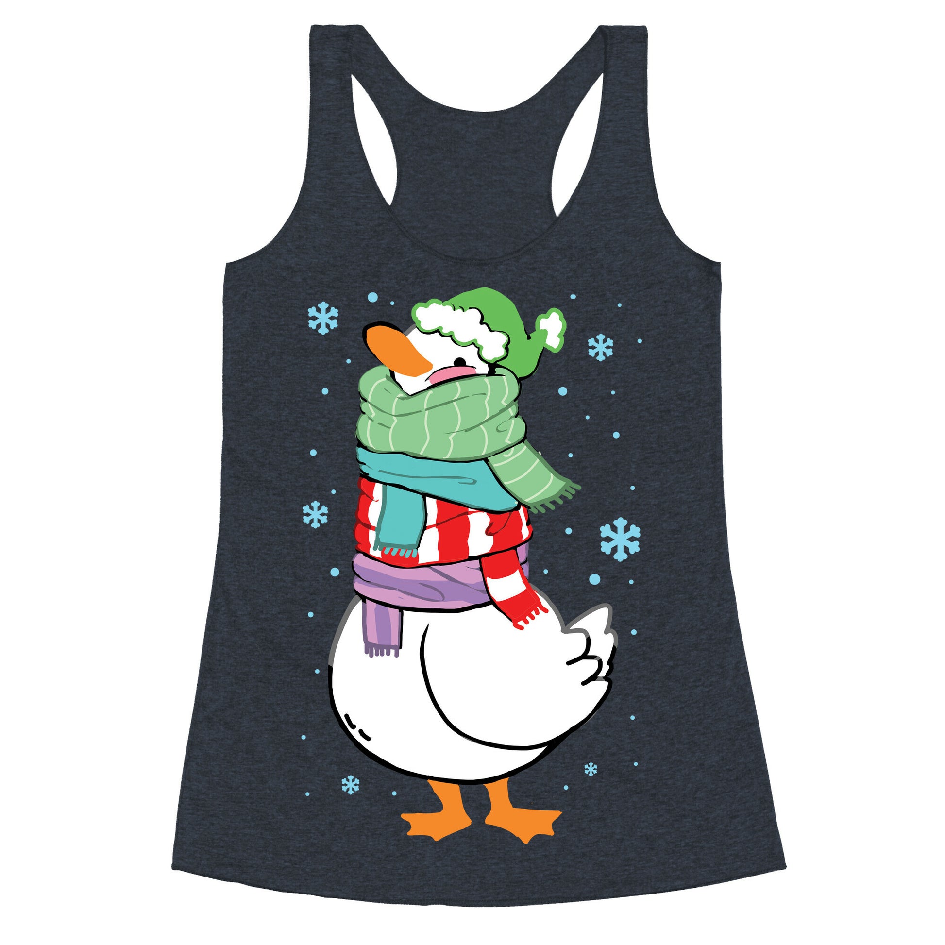 Scarf Duck Racerback Tank