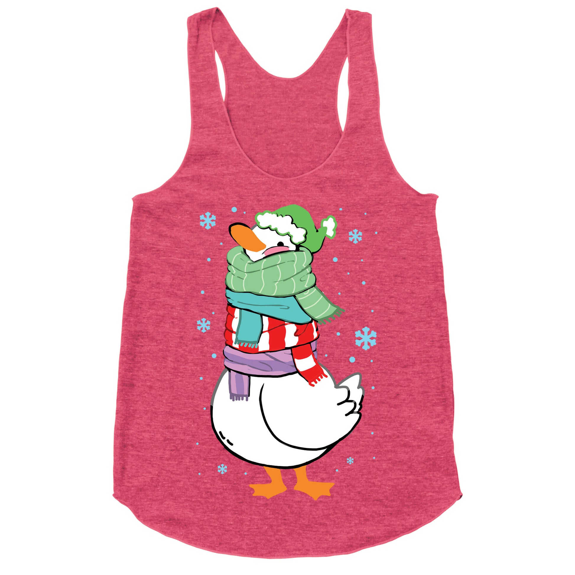 Scarf Duck Racerback Tank