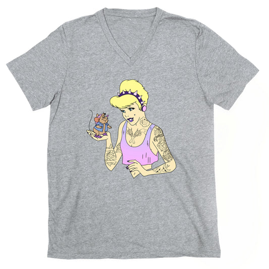 Pastel Goth Cinderella V-Neck