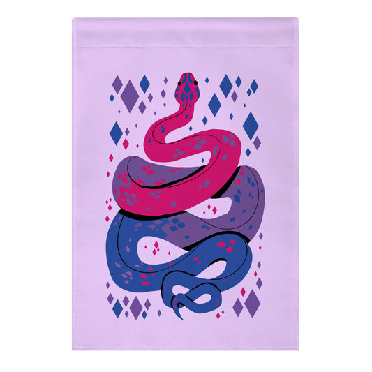 Pride Snakes: bi Garden Flag