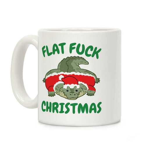 Flat F*** Christmas Coffee Mug