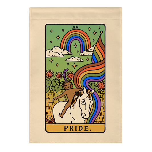 Pride Tarot Garden Flag