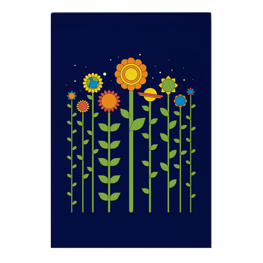 Plant Planets Garden Flag