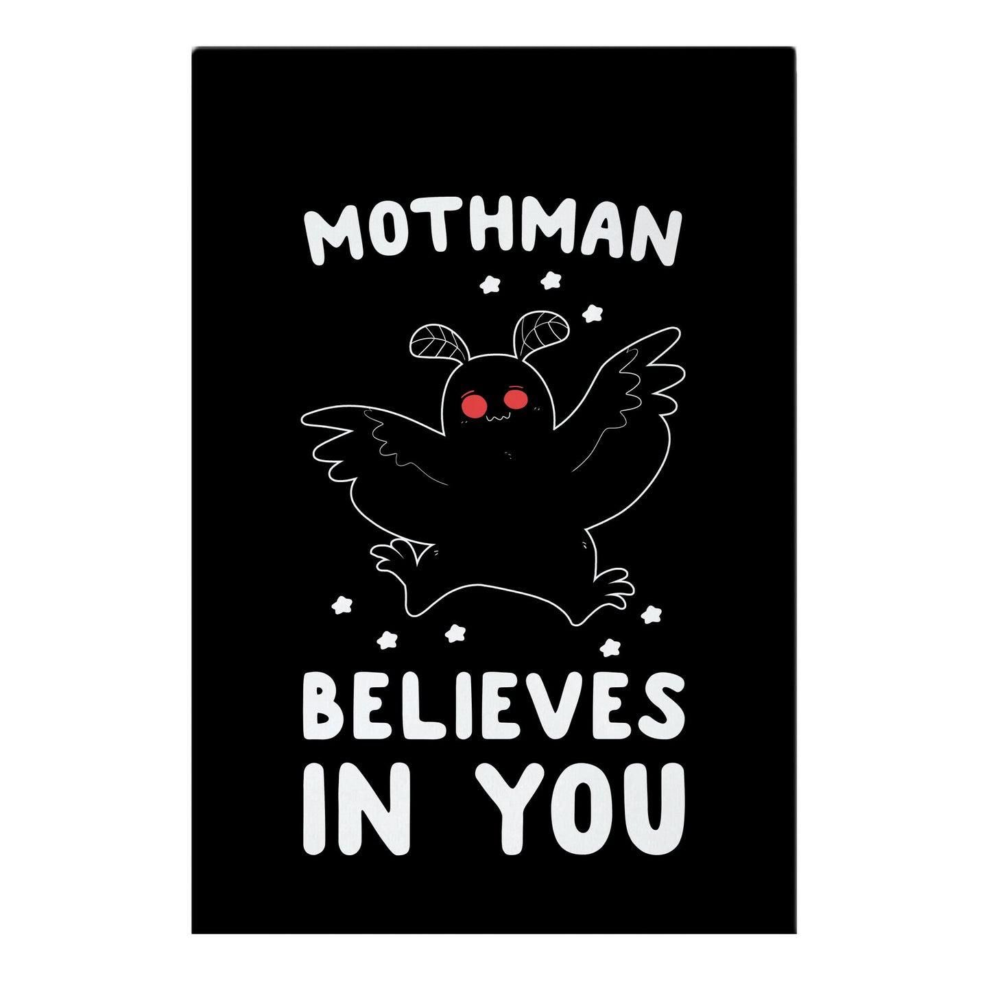 Mothman Believes in You Garden Flag