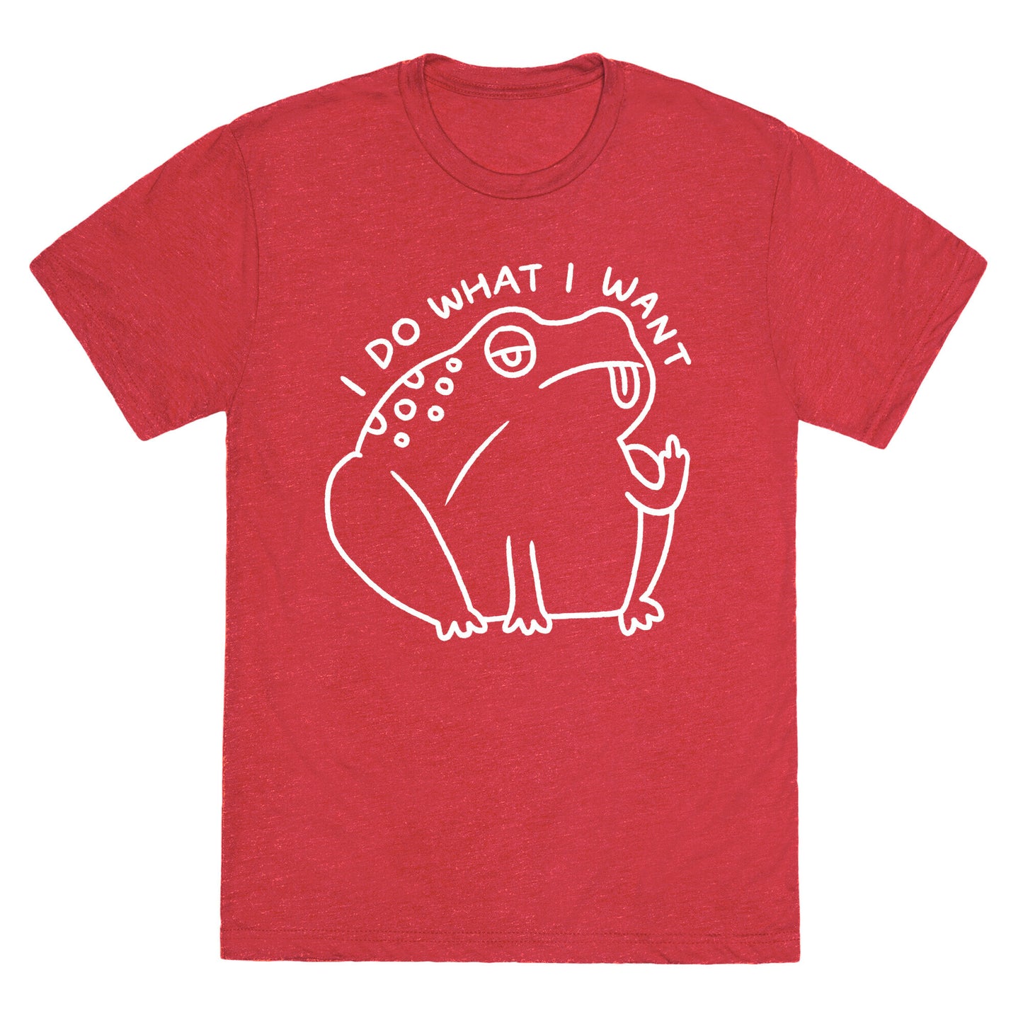 I Do What I Want Frog Unisex Triblend Tee