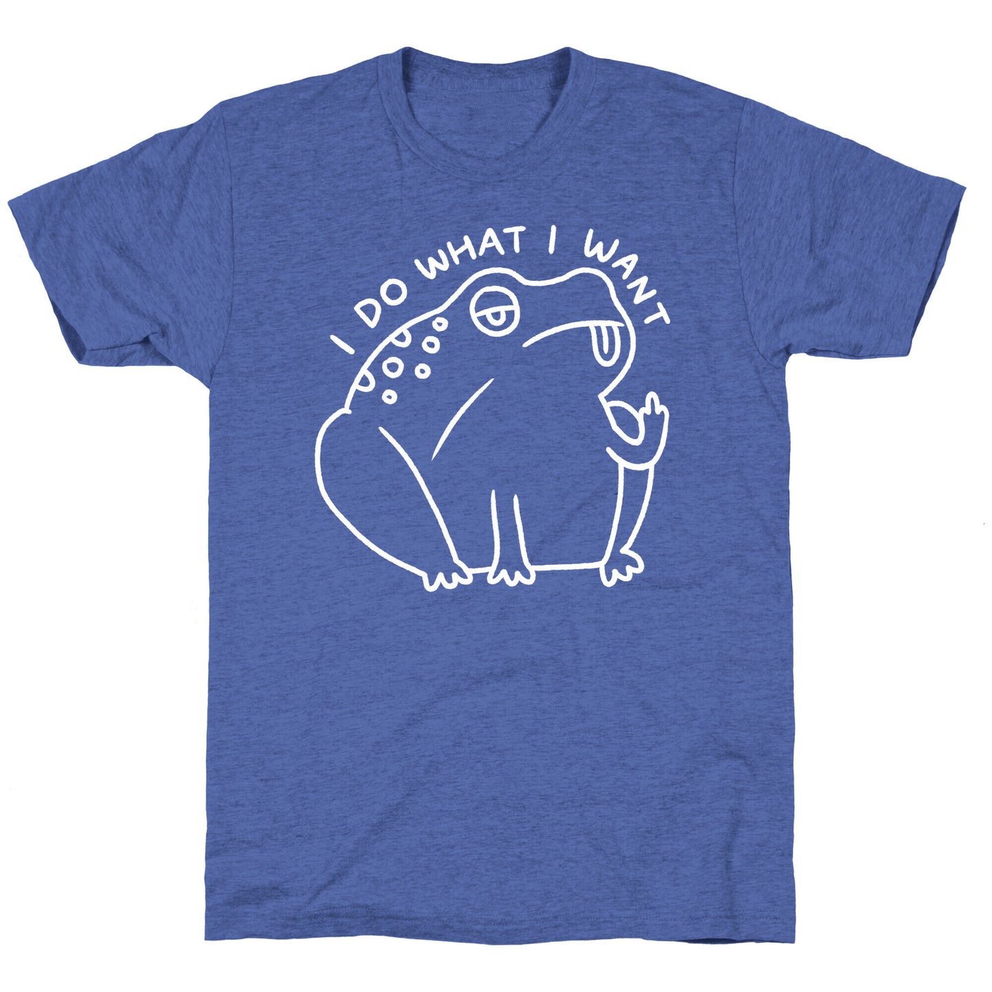 I Do What I Want Frog Unisex Triblend Tee