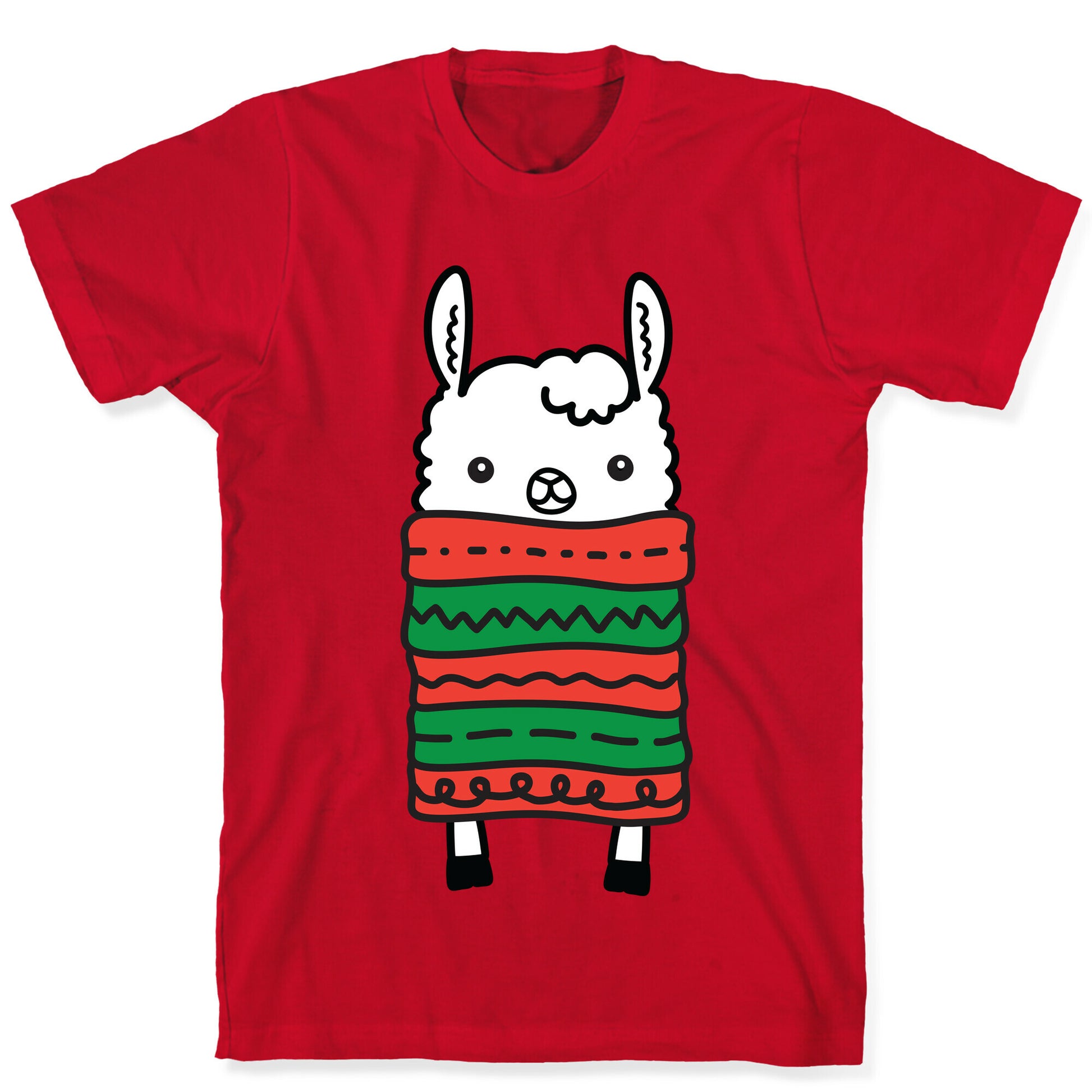 Long Llama Scarf T-Shirt