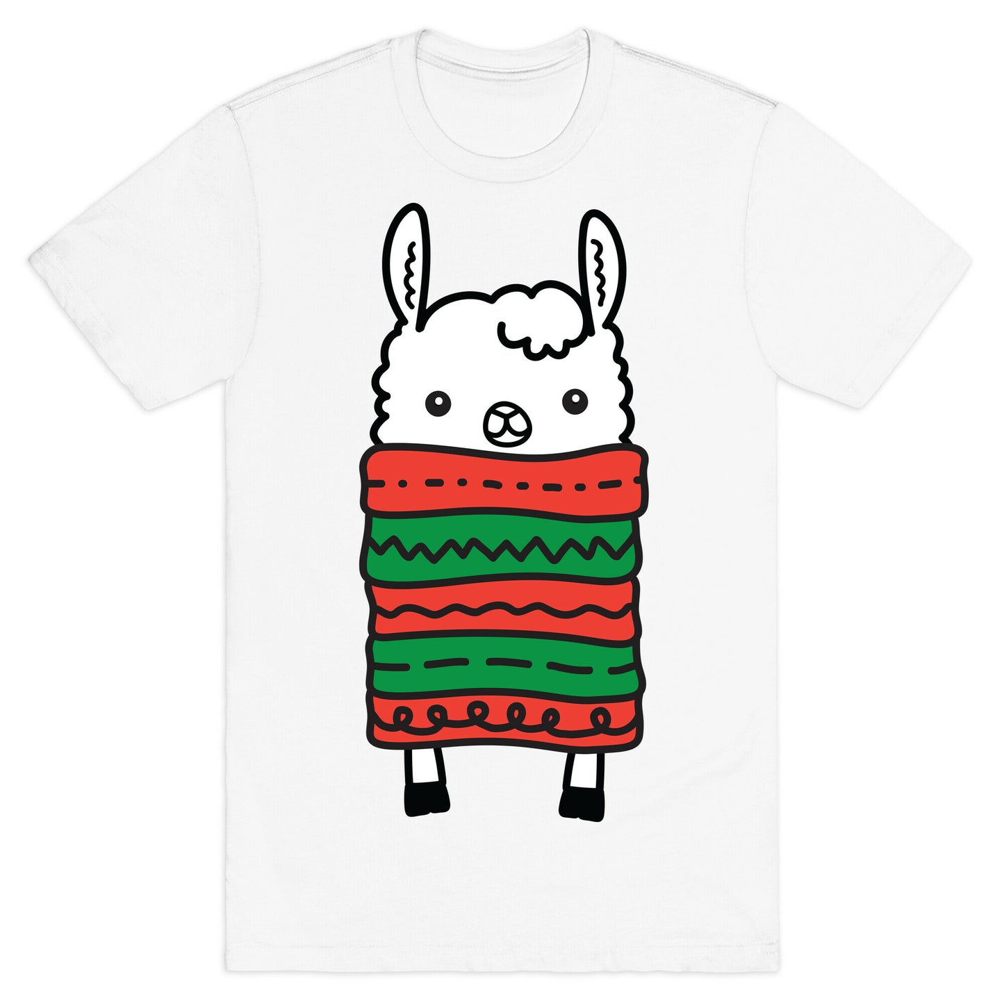 Long Llama Scarf T-Shirt