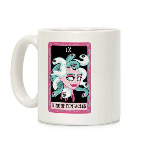 Creepy Cute Tarots: Nine Of Pentacles Coffee Mug