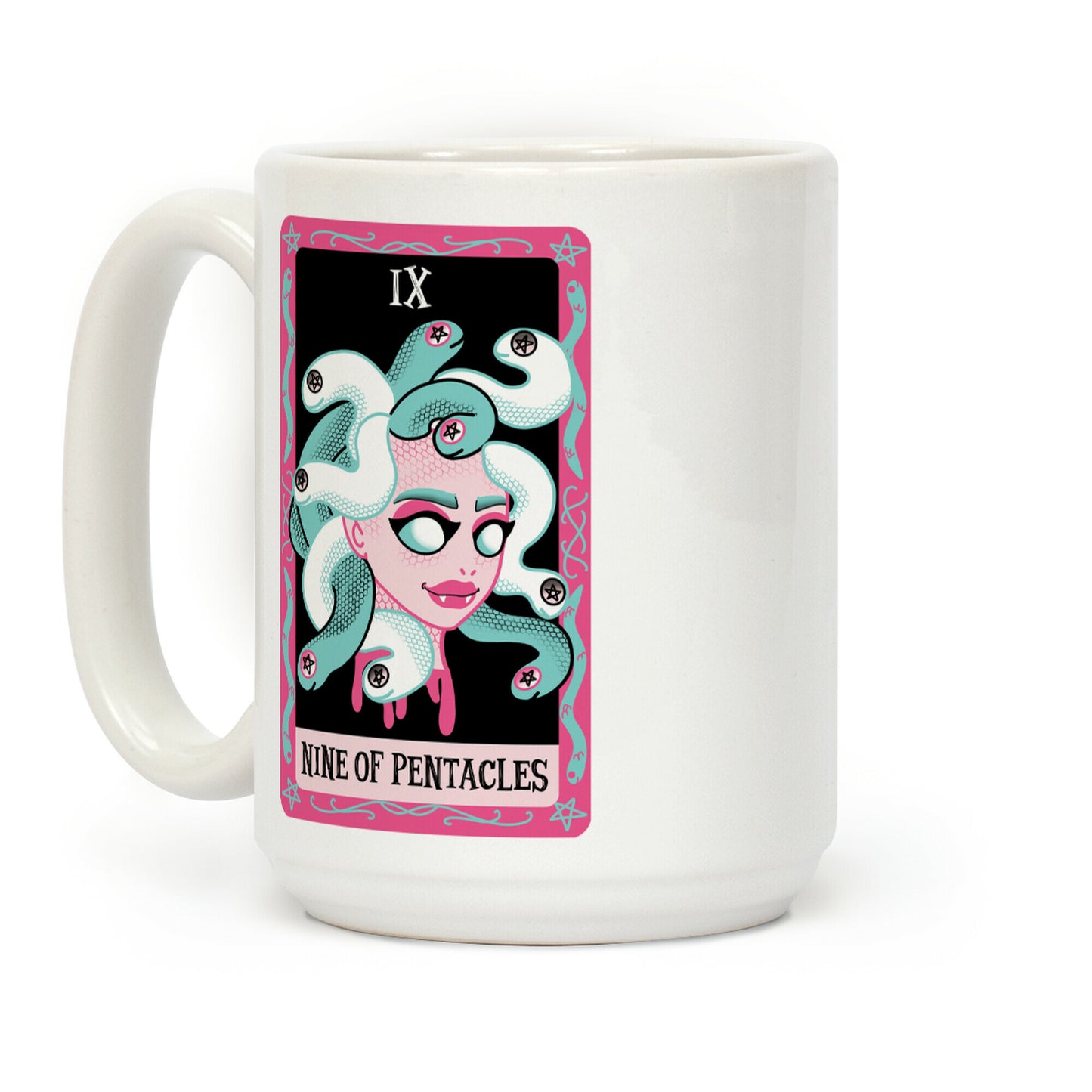 Creepy Cute Tarots: Nine Of Pentacles Coffee Mug