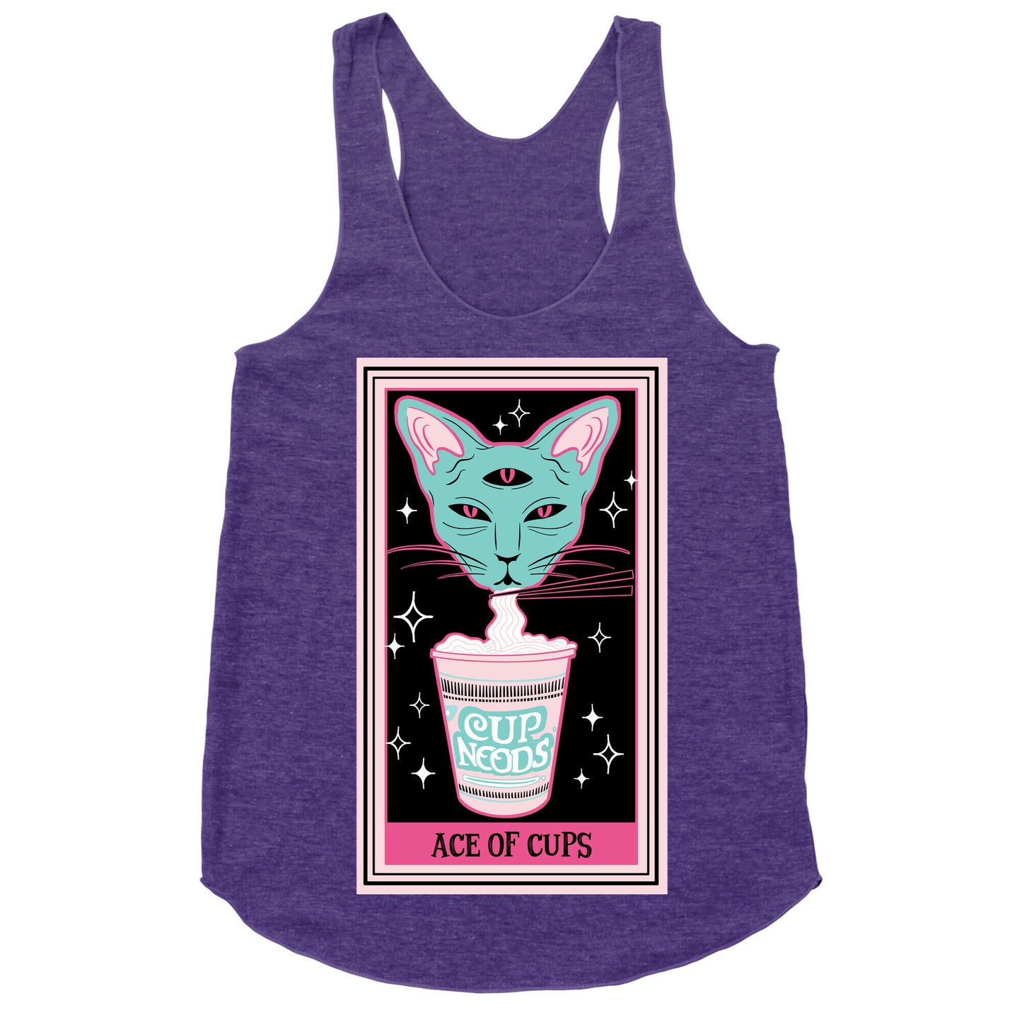 Creepy Cute Tarots: Ace of Cups Racerback Tank