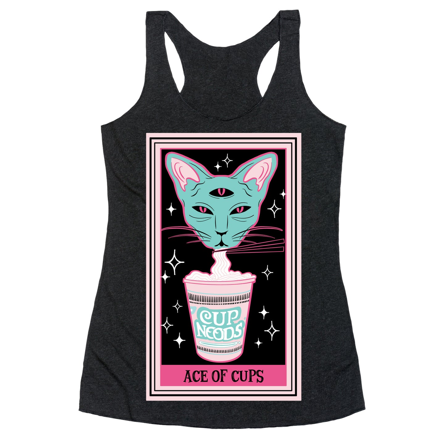 Creepy Cute Tarots: Ace of Cups Racerback Tank