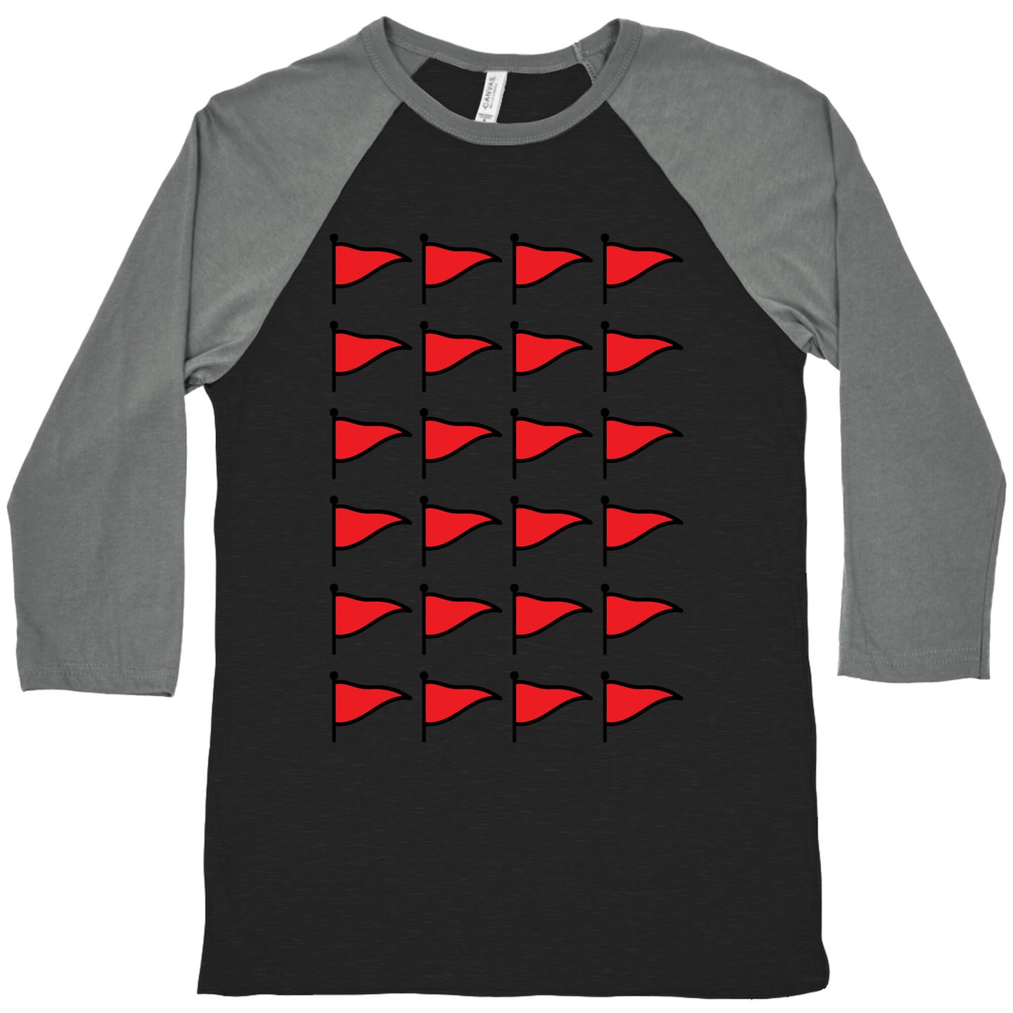 Red Flags Baseball Tee