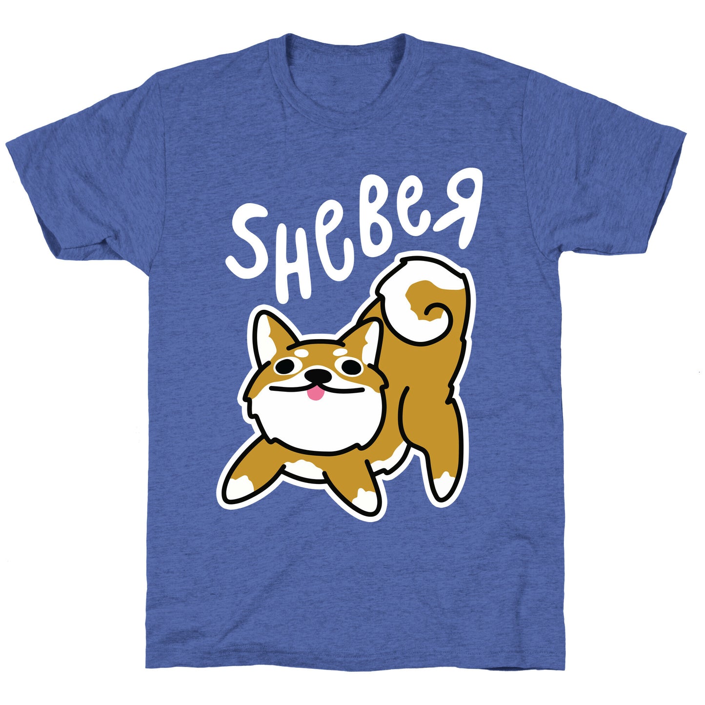 Sheber Derpy Shiba Unisex Triblend Tee