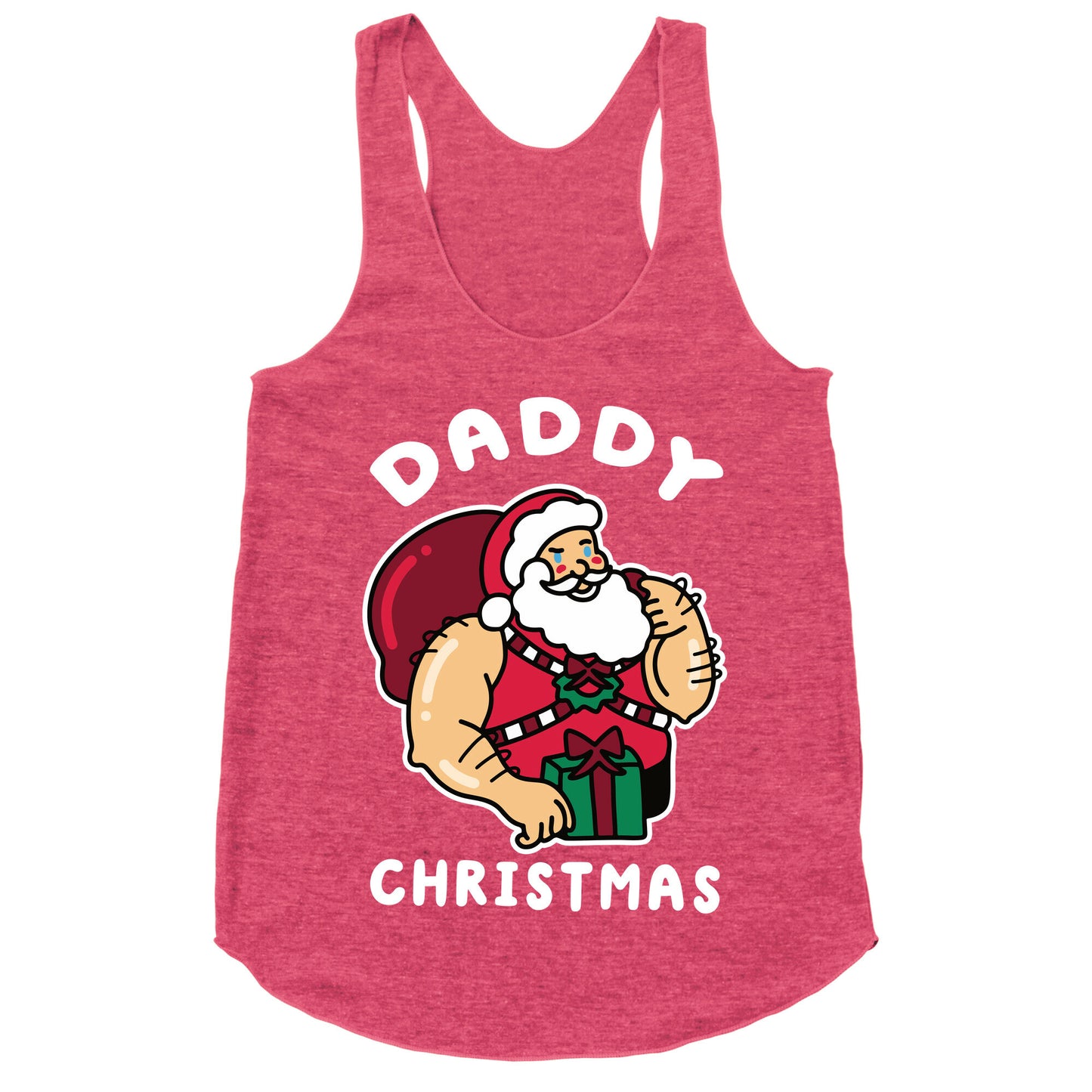 Daddy Christmas Racerback Tank