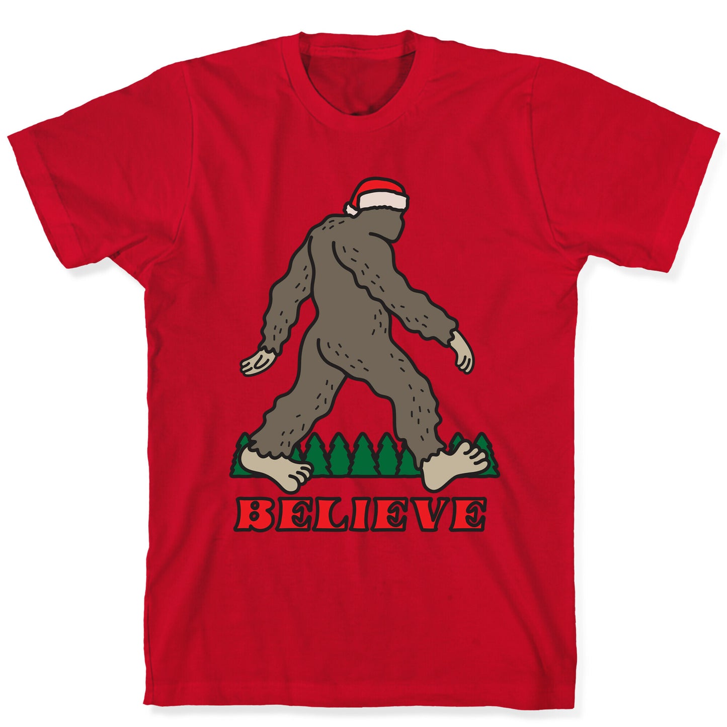 Santa Sasquatch T-Shirt